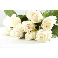 White Roses Bunch